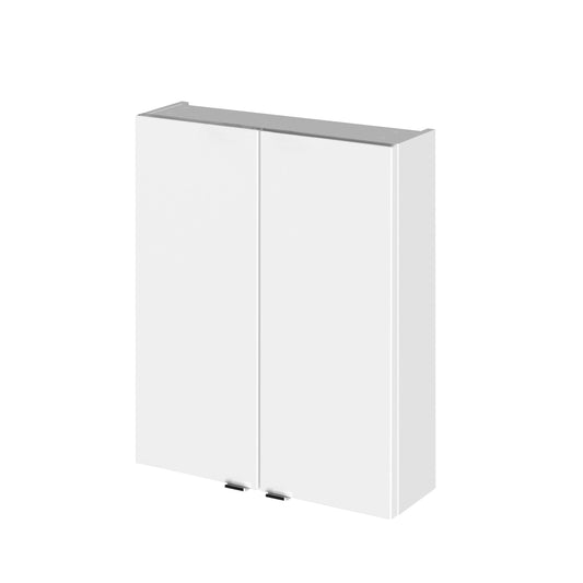 Hudson Reed Fusion 500mm 2 Door Gloss White Wall Hung Cabinet With Handles