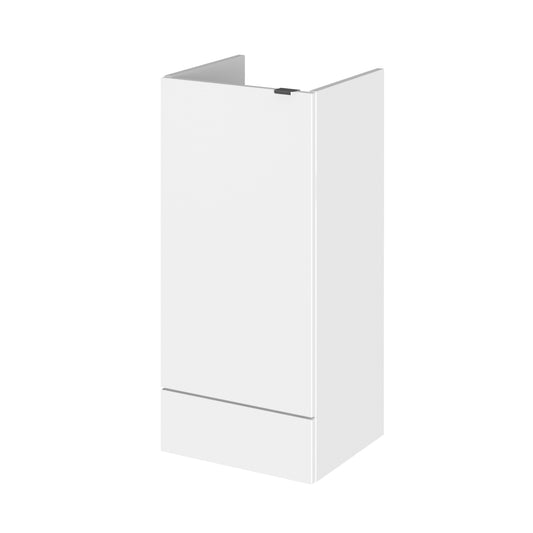 Hudson Reed Fusion 400mm 1 Door Gloss White Floor Standing Base Unit With Handles