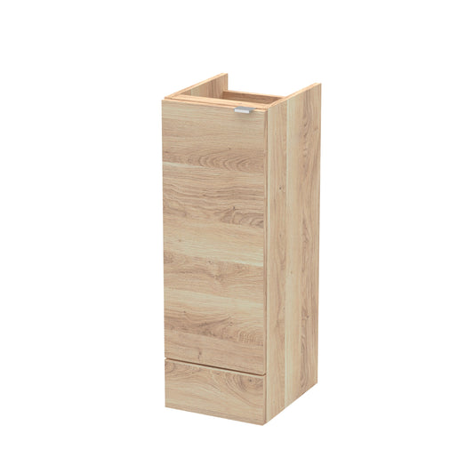 Hudson Reed Fusion 300mm 1 Door Bleached Oak Floor Standing Base Unit With Handles