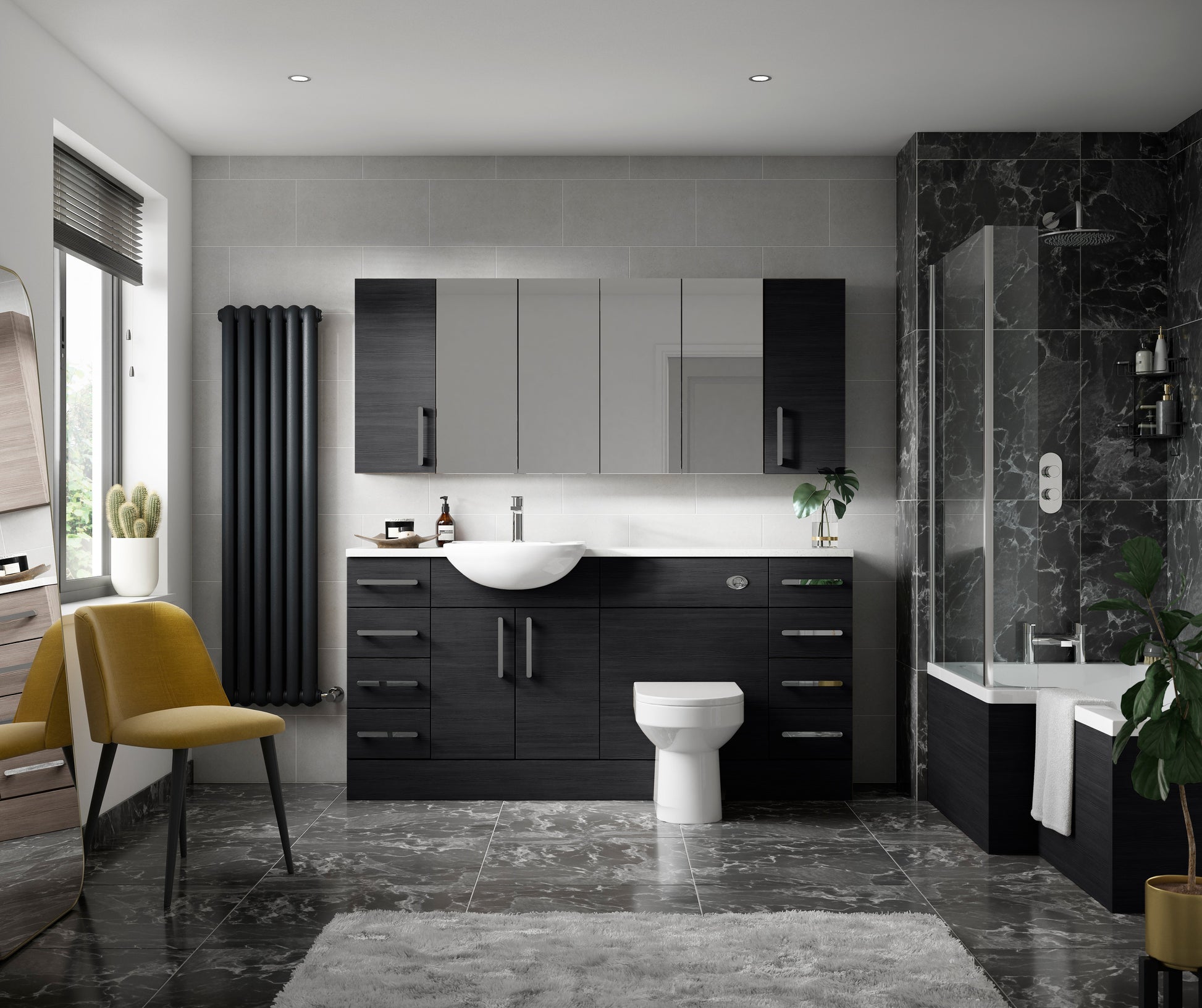Fusion Fitted Floor Standing 2 Door Vanity Unit 500mm