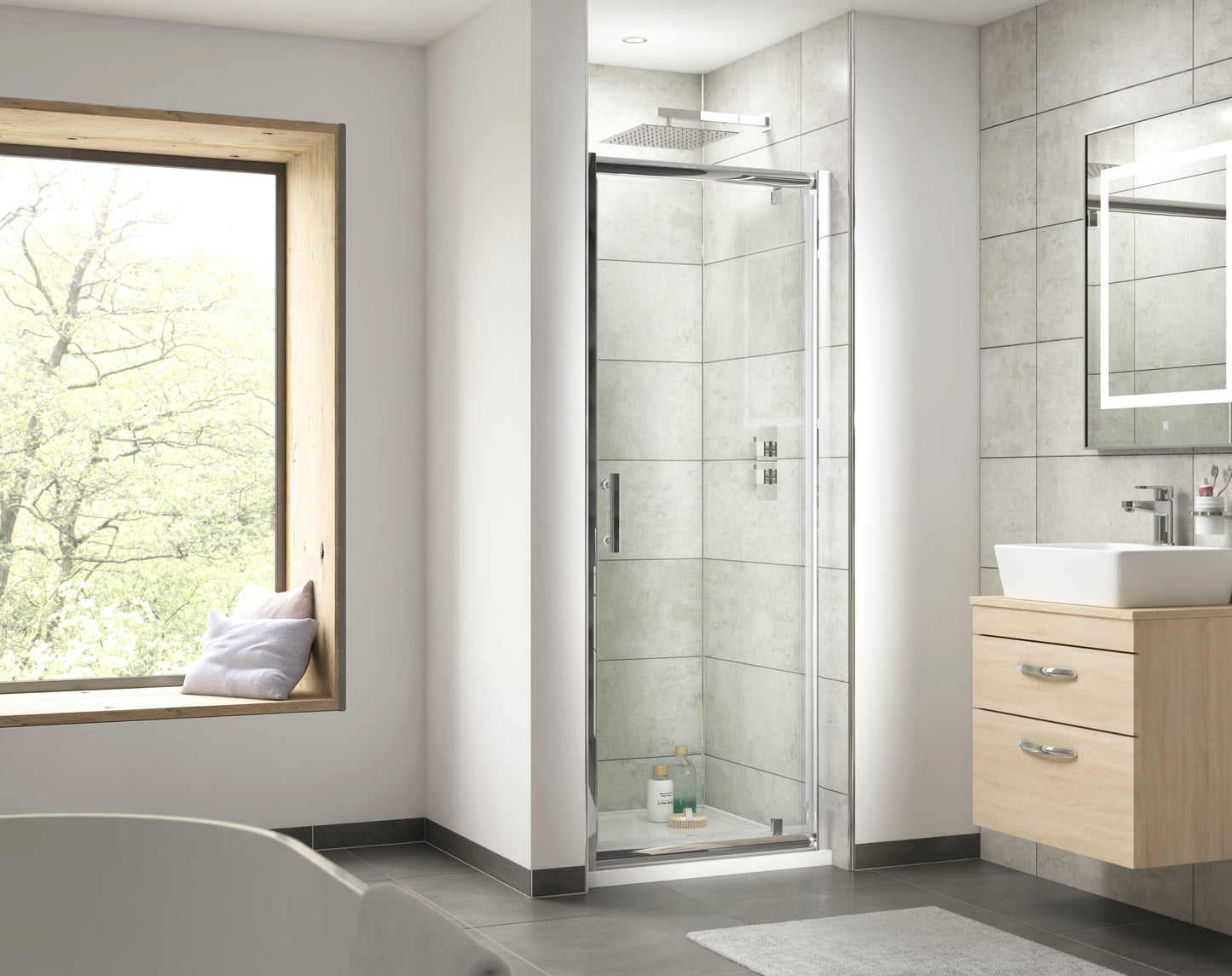 Pacific 1000mm Side Panel 6mm Glass