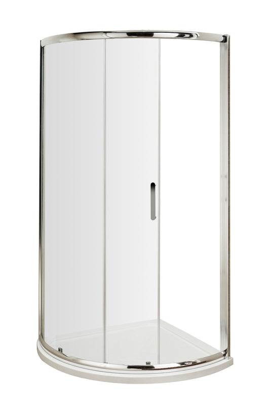 Hudson Reed Pacific 860mm 6mm Glass Chrome Quadrant Sliding Shower Enclosure