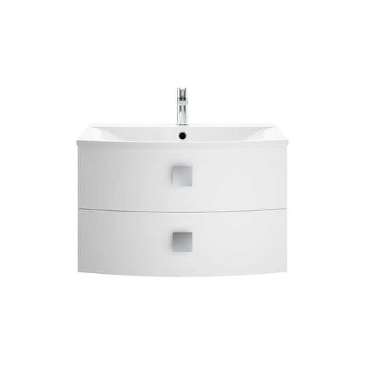 Hudson Reed Sarenna 700mm Wall Hung 2 Drawer Vanity Unit with Basin