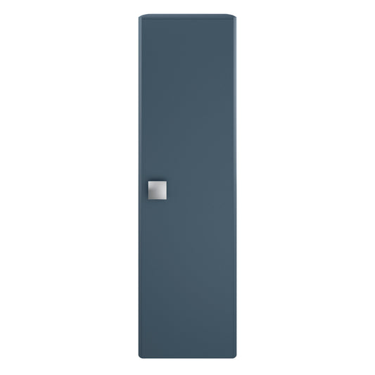 Hudson Reed Sarenna 350mm 1 Door Mineral Blue Wall Hung Tall Cabinet With Handles