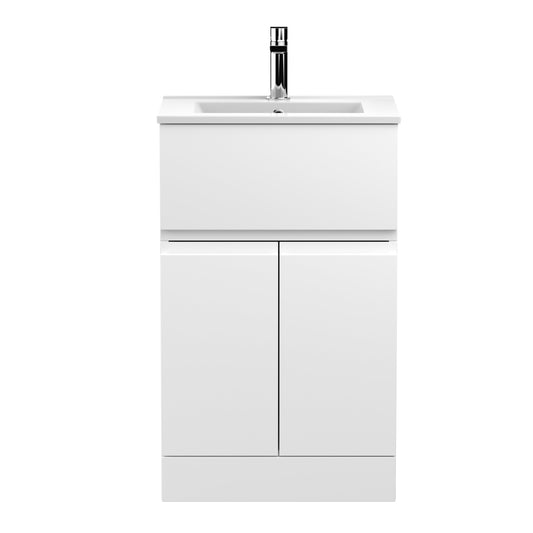 Hudson Reed Urban 500mm Floor Standing 2 Door 1 Drawer Vanity Unit With Basin
