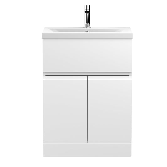 Hudson Reed Urban 600mm Floor Standing 2 Door 1 Drawer Vanity Unit with Basin