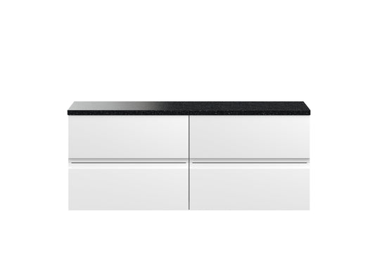 Hudson Reed Urban 1200mm Wall Hung 4-Drawer Unit With Laminate Worktop