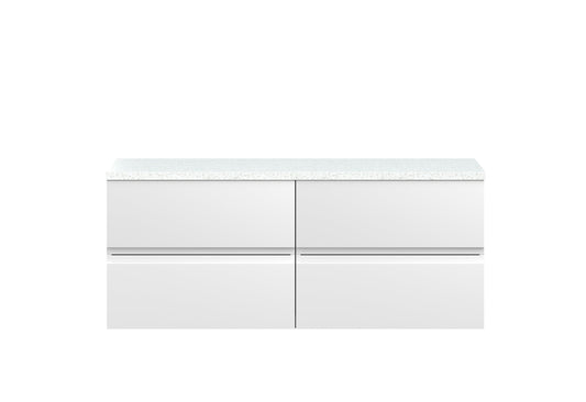 Hudson Reed Urban 1200mm Wall Hung 4-Drawer Unit With Laminate Worktop