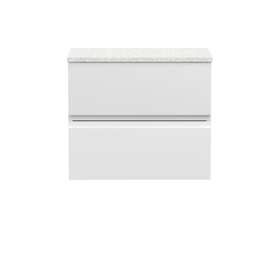Hudson Reed Urban 600mm 2 Drawer Wall Hung Vanity Unit with Sparkling White Worktop