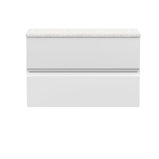 Hudson Reed Urban 800mm Wall Hung 2 Drawer Vanity Unit With Laminate Worktop
