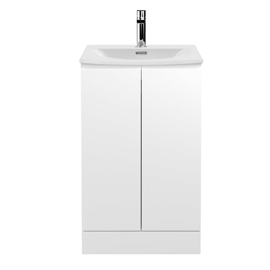 Hudson Reed Urban 500mm Floor Standing 2 Door Vanity Unit with Basin