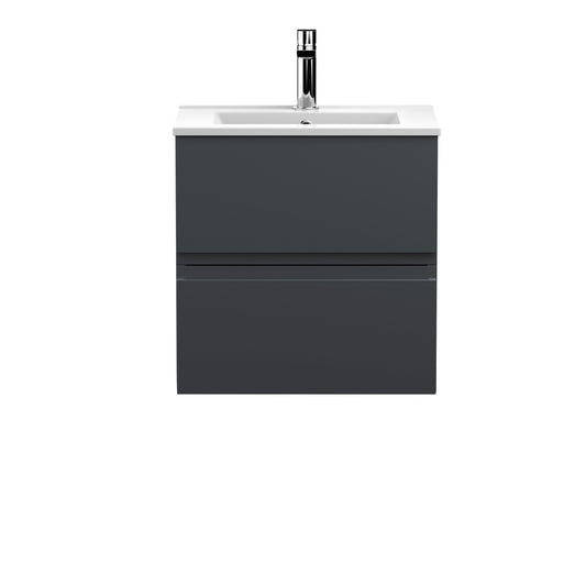 Hudson Reed Urban 500mm Wall Hung 2 Drawer Vanity Unit with Basin