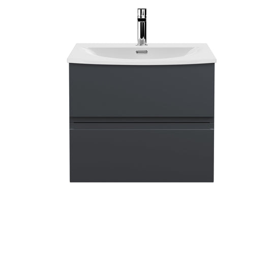 Hudson Reed Urban 600mm Wall Hung 2 Drawer Vanity Unit With Ceramic Basin