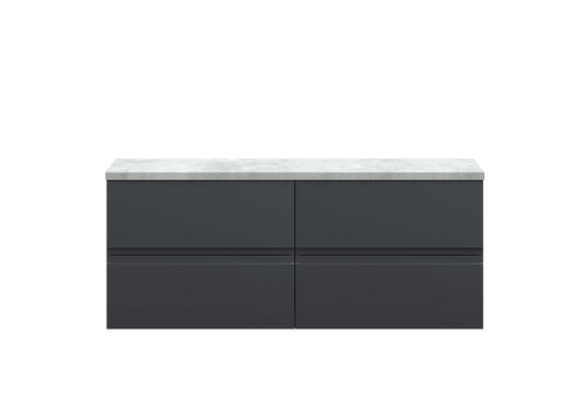 Hudson Reed Urban 1205mm Wall Hung 4-Drawer Unit With Laminate Worktop