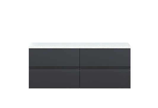Hudson Reed Urban 1200mm Wall Hung 4-Drawer Unit With Laminate Worktop