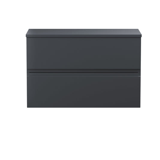 Hudson Reed Urban 800mm Wall Hung 2 Drawer Vanity Unit With Worktop