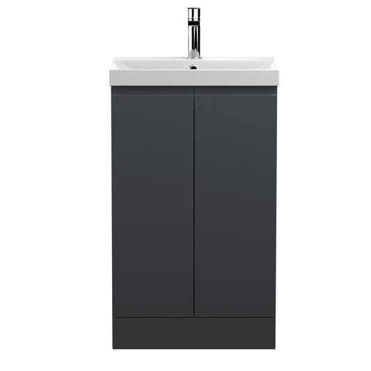 Hudson Reed Urban 500mm Floor Standing 2 Door Vanity Unit with Ceramic Basin