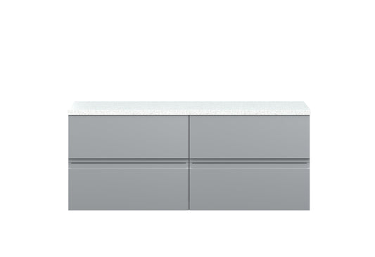 Hudson Reed Urban 1200mm Wall Hung 4-Drawer Unit With Laminate Worktop