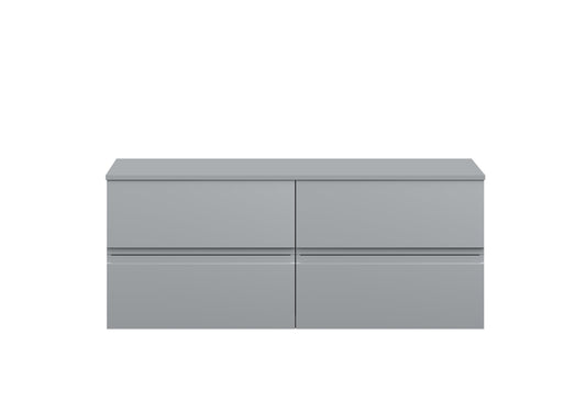 Hudson Reed Urban 1200mm Wall Hung 4-Drawer Unit With Worktop