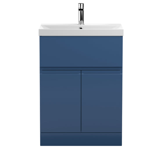 Hudson Reed Urban 600mm Floor Standing 2 Door 1 Drawer Vanity Unit with Basin