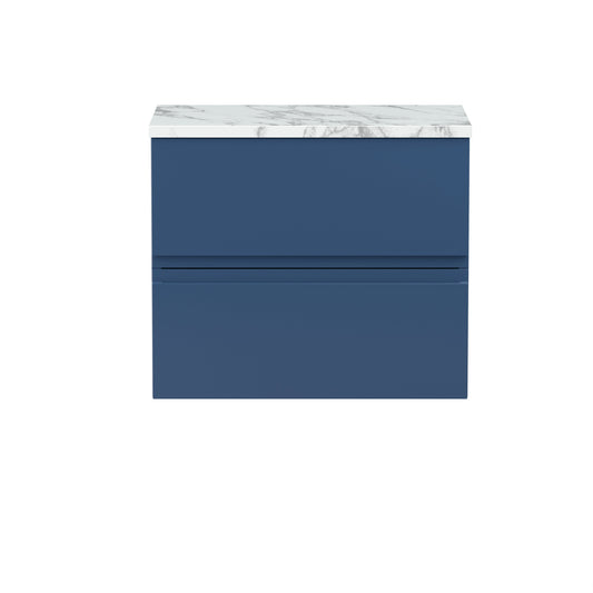 Hudson Reed Urban 600mm Wall Hung 2-Drawer Unit With Laminate Worktop
