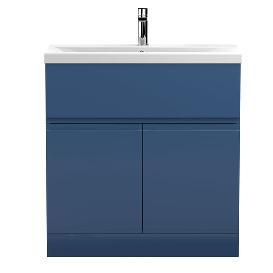 Hudson Reed Urban 800mm Floor Standing 2 Door 1 Drawer Vanity Unit With Basin & Soft Close
