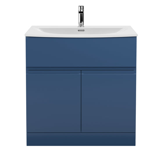 Hudson Reed Urban 800mm Floor Standing 2 Door Vanity Unit with Curved Basin