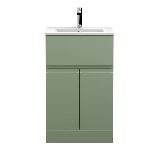 Hudson Reed Urban 500mm Floor Standing Vanity Unit With 1 Tap Hole Basin