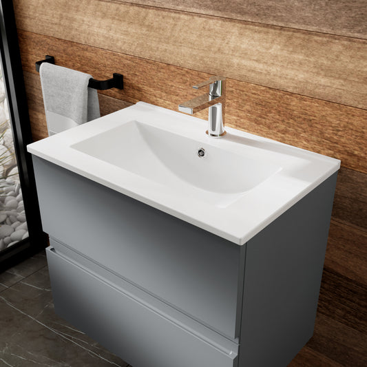 Hudson Reed Urban 600mm Wall Hung 2 Drawer Vanity Unit with Basin