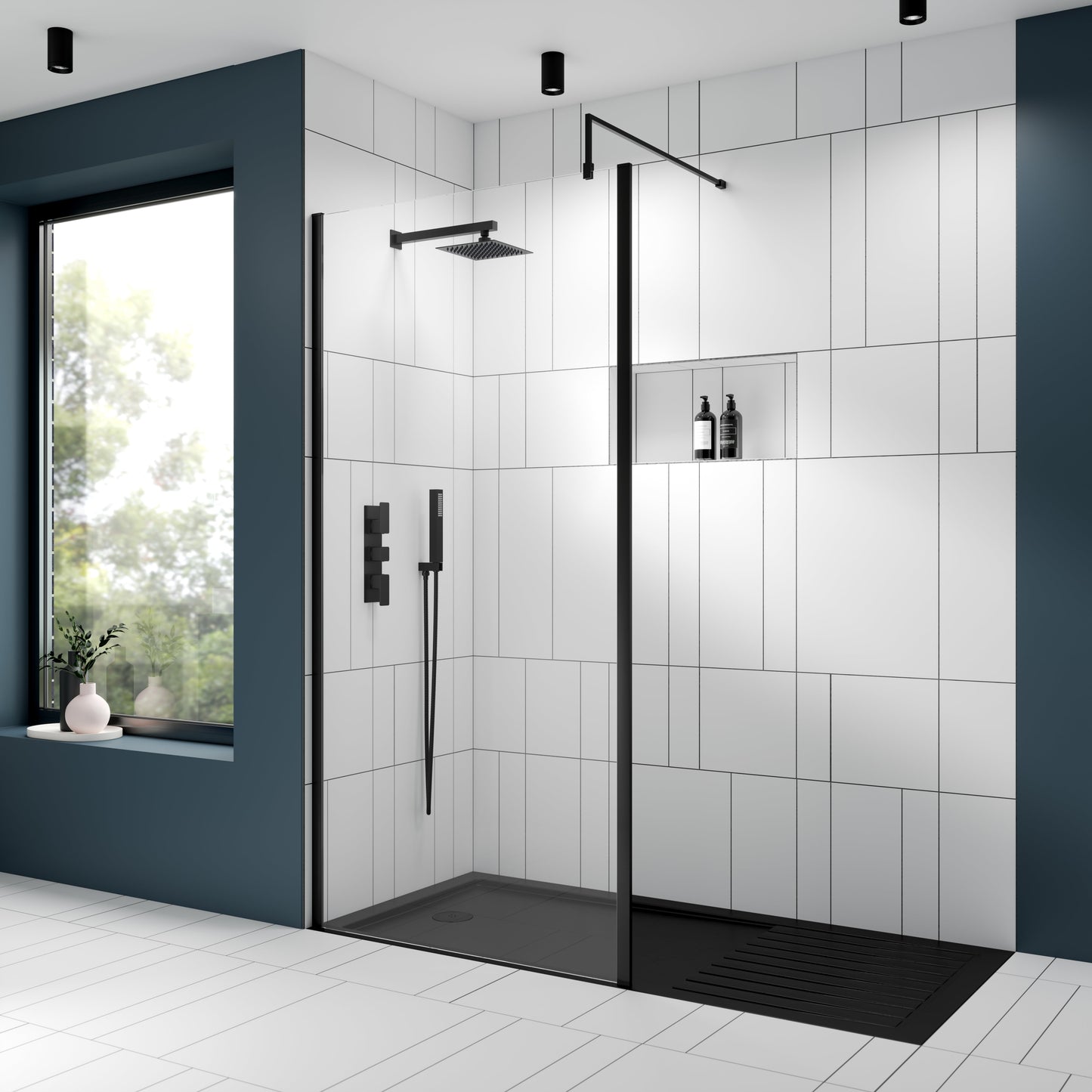 Fixed Shower Heads Fixed Head Matt Black