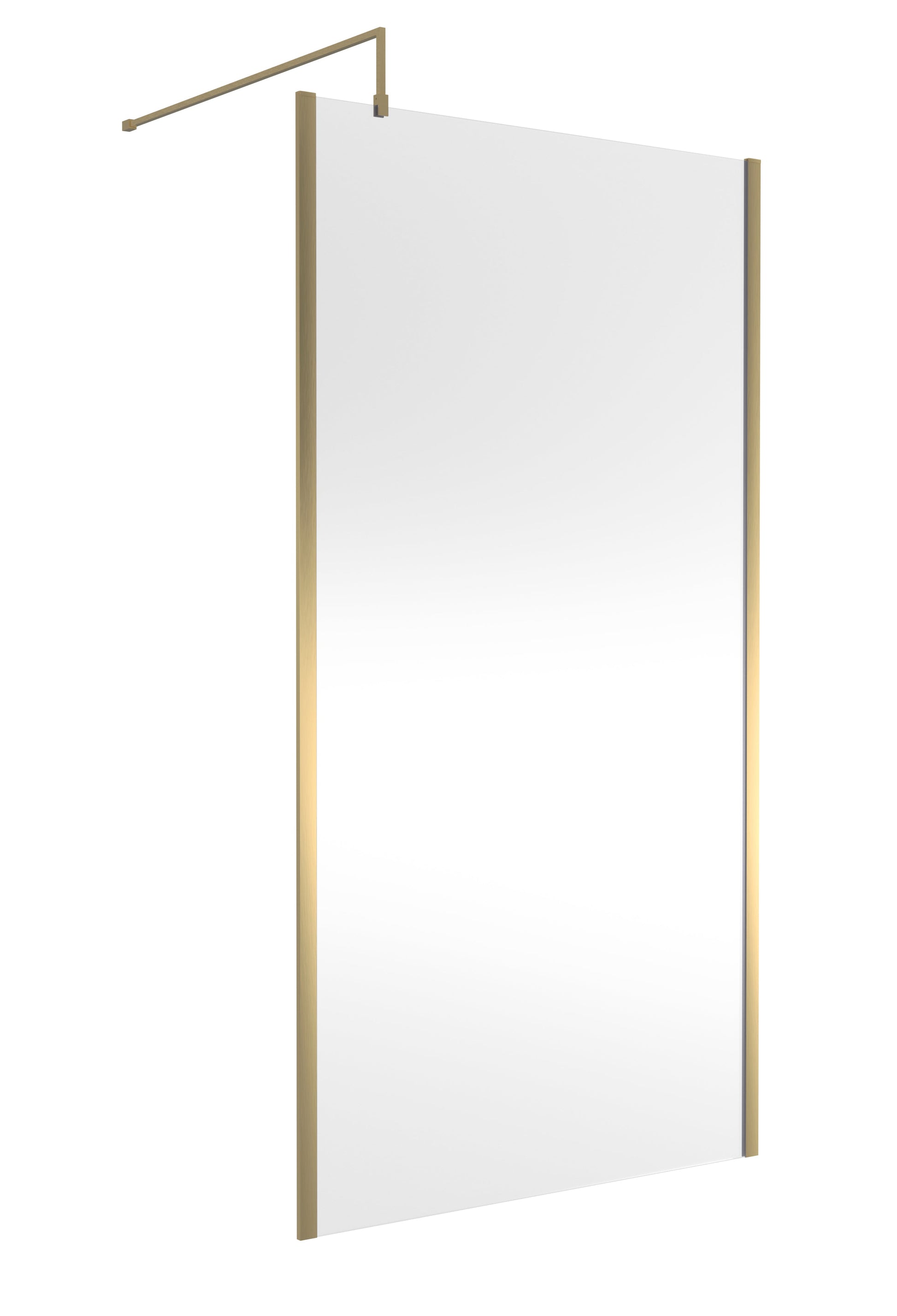 1100mm Outer Framed Wetroom Screen with Support Bar