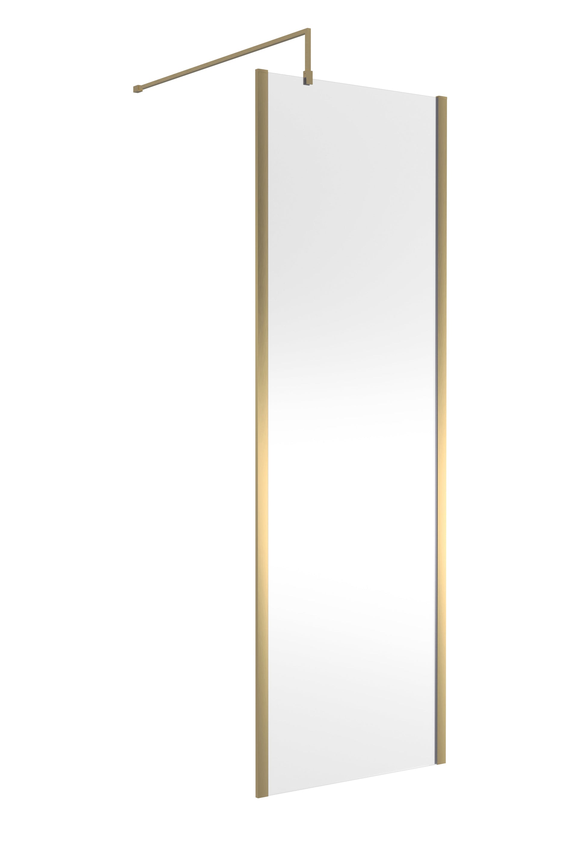700mm Outer Framed Wetroom Screen with Support Bar