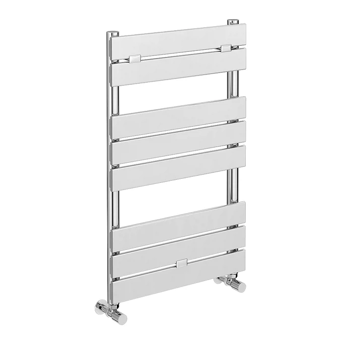 Milan Bathroom Heated Towel Rail Chrome Finish - 840mm x 500mm - Image 2